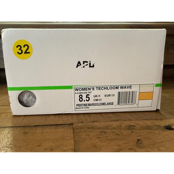 APL TechLoom Wave Shoes Women's Size 8.5 Pristine Marigold Melange Running Knit - Picture 4 of 7